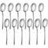 Serving Spoons Set of 12 - Large 12 Inch Stainless Steel Buffet Spoons