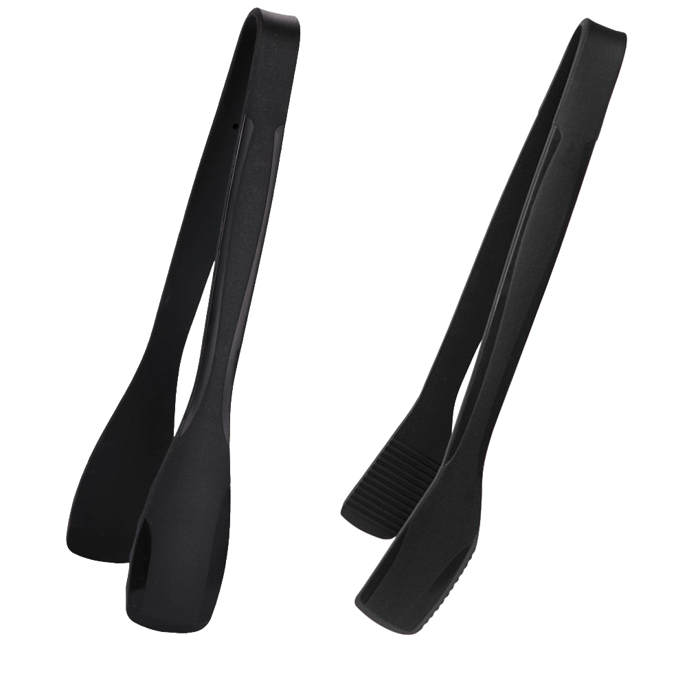 Silicone Cooking Tongs 11 Inch - Heat Resistant BBQ Tongs Set of 2