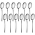 Large Serving Spoons Set of 12 - Stainless Steel Buffet Spoons 12 Inch