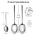 Large Serving Spoons 12 Inch - Stainless Steel Slotted Spoon Set of 2