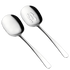 Large Serving Spoons 12 Inch - Stainless Steel Slotted Spoon Set of 2