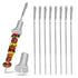 SOLEADER Signature Easy-Release Metal Skewers - 17-Inch Stainless Steel Grilling Set (9-Pack)